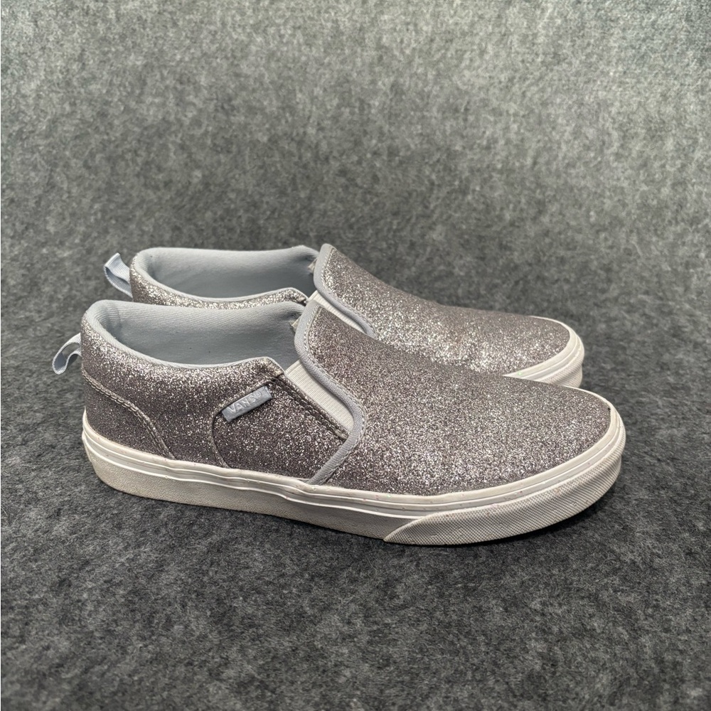 Vans Asher glitter slip-on sneakers  Missy Size 5